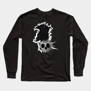 Crow And Skull Long Sleeve T-Shirt